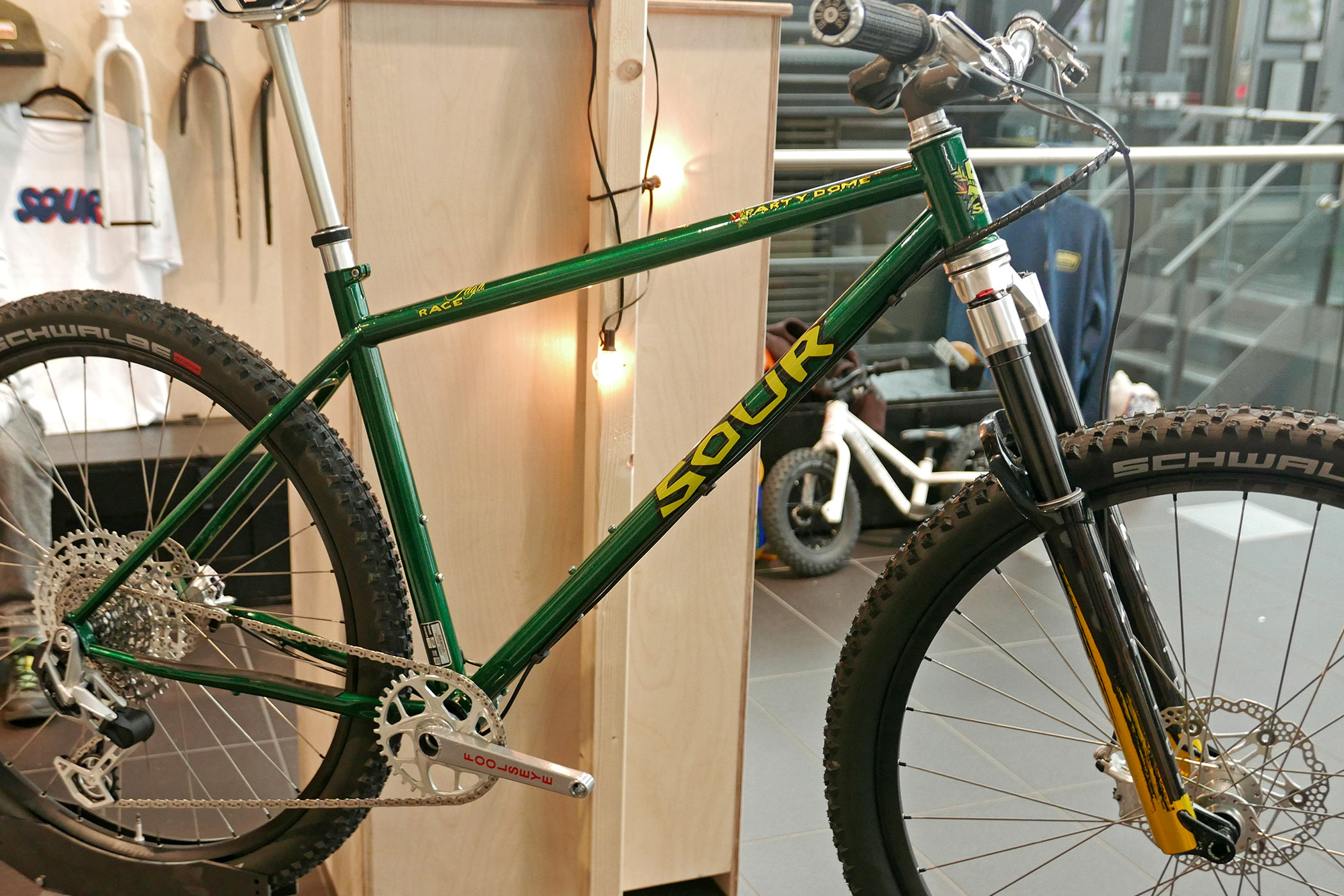 Sour Pasta Dome steel hardtail inspired by 90s Kona Lava Dome, frameset