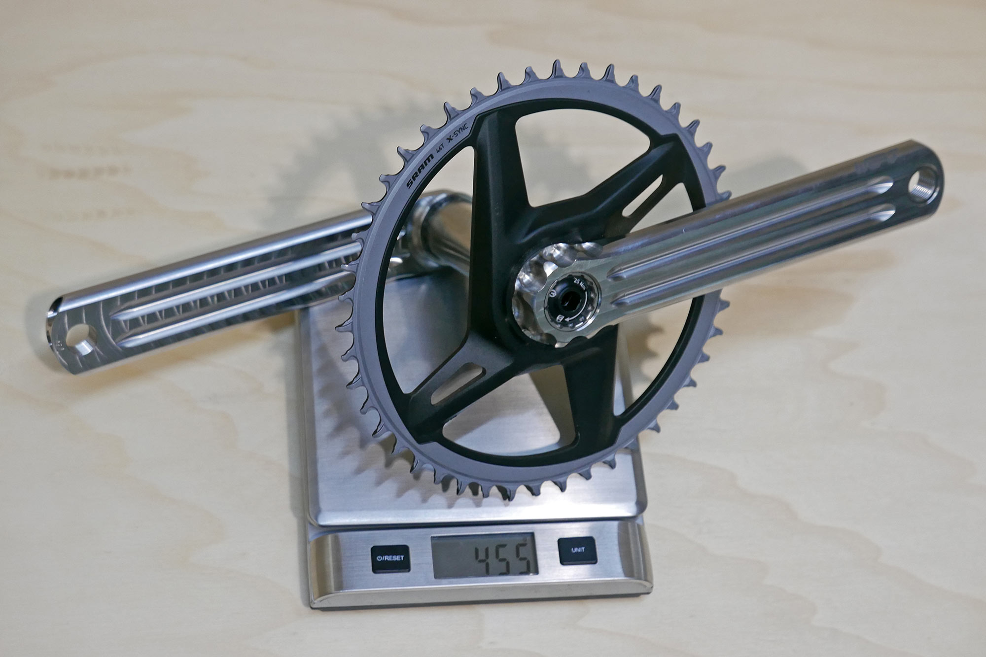 Wert StW ultralight CNC-machined modular titanium crankset, 455g actual weight with 1x chainring