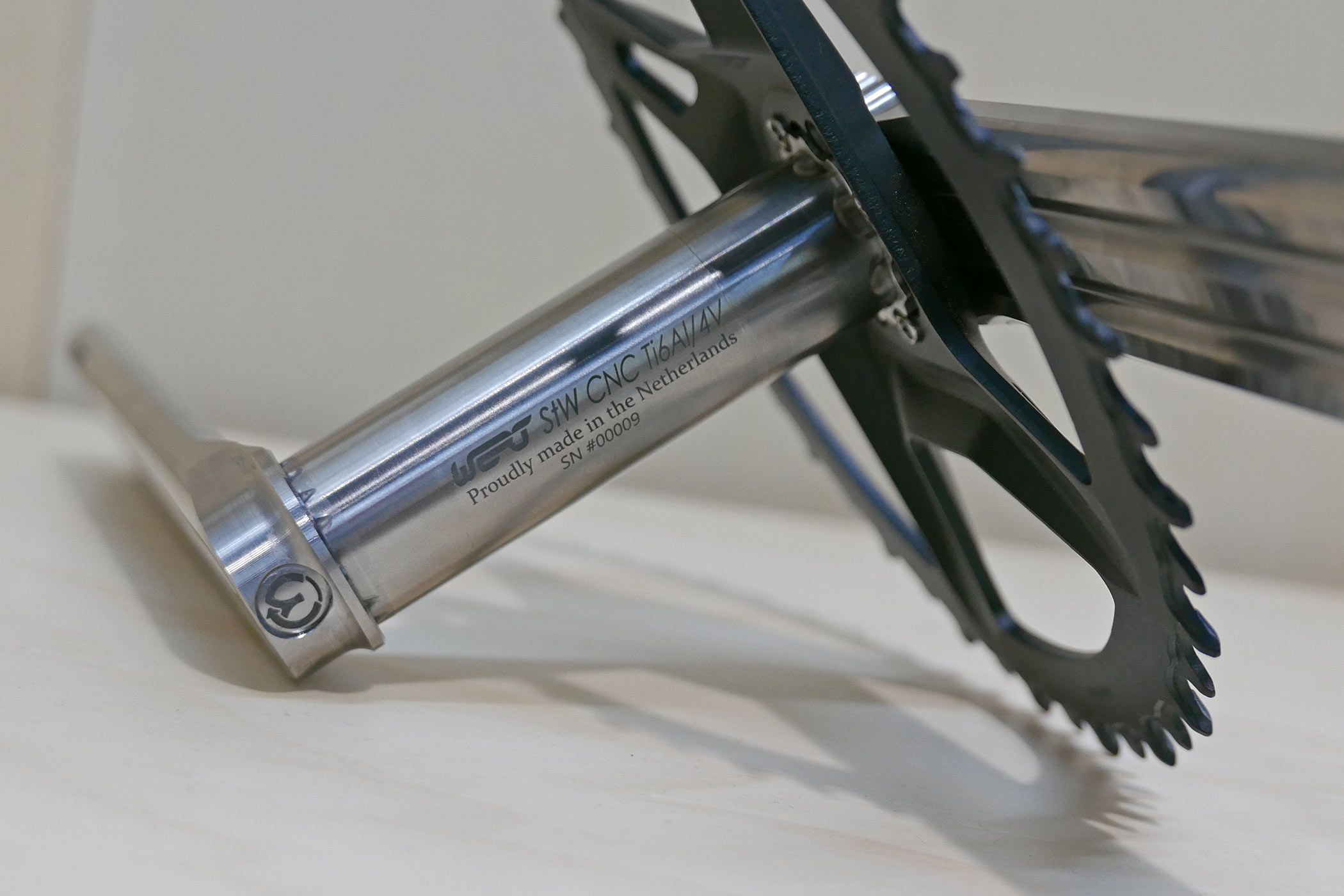 Wert StW ultralight CNC-machined modular titanium crankset, made in the Netherlands