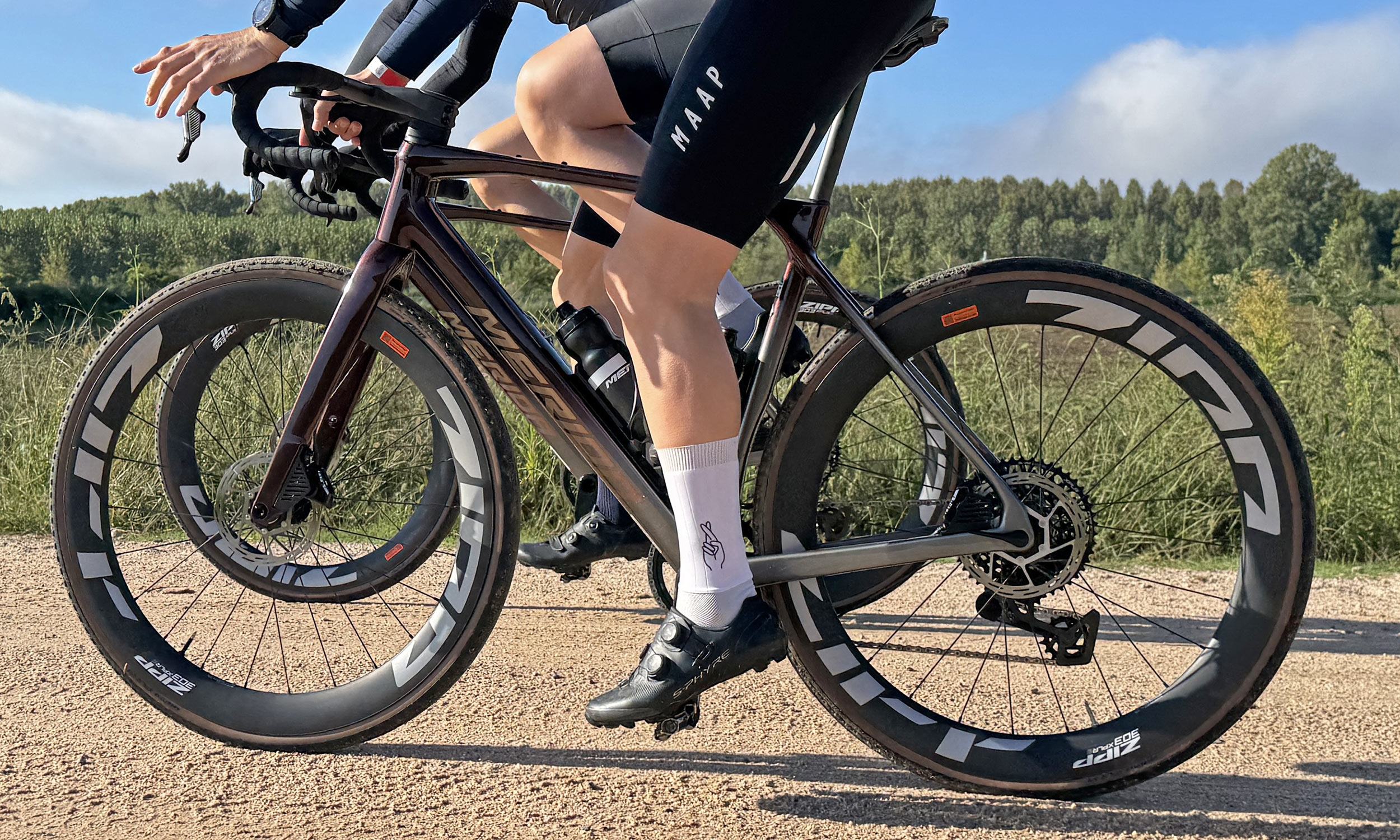 2025 Merida Mission aero carbon gravel race bike, non-driveside