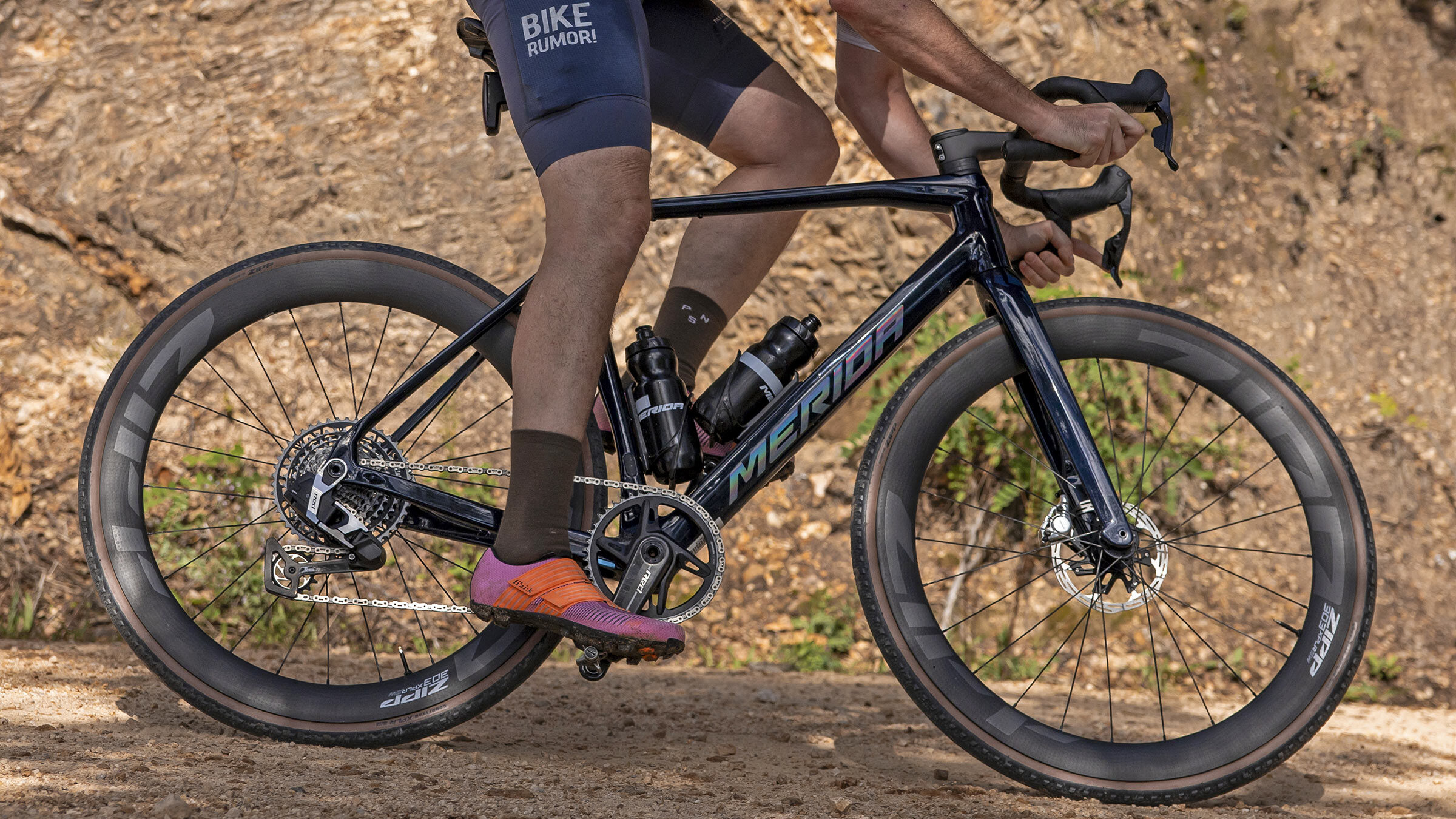 2025 Merida Mission aero carbon gravel race bike, cory riding