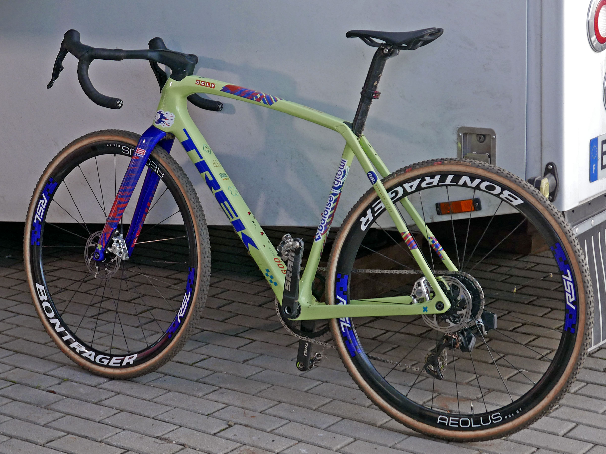World Cup winning Trek Boone RSL cyclocross bike, Thibau Nys Pro Bike Check, post-race