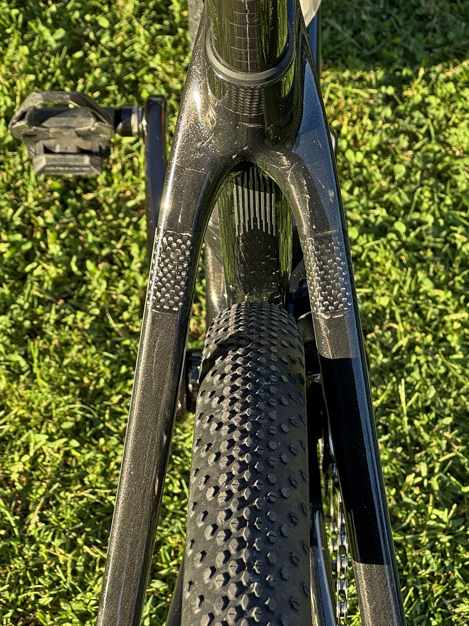 2026 Merida Mission aero carbon gravel race bike, Matej Mohorič 45mm rear tire