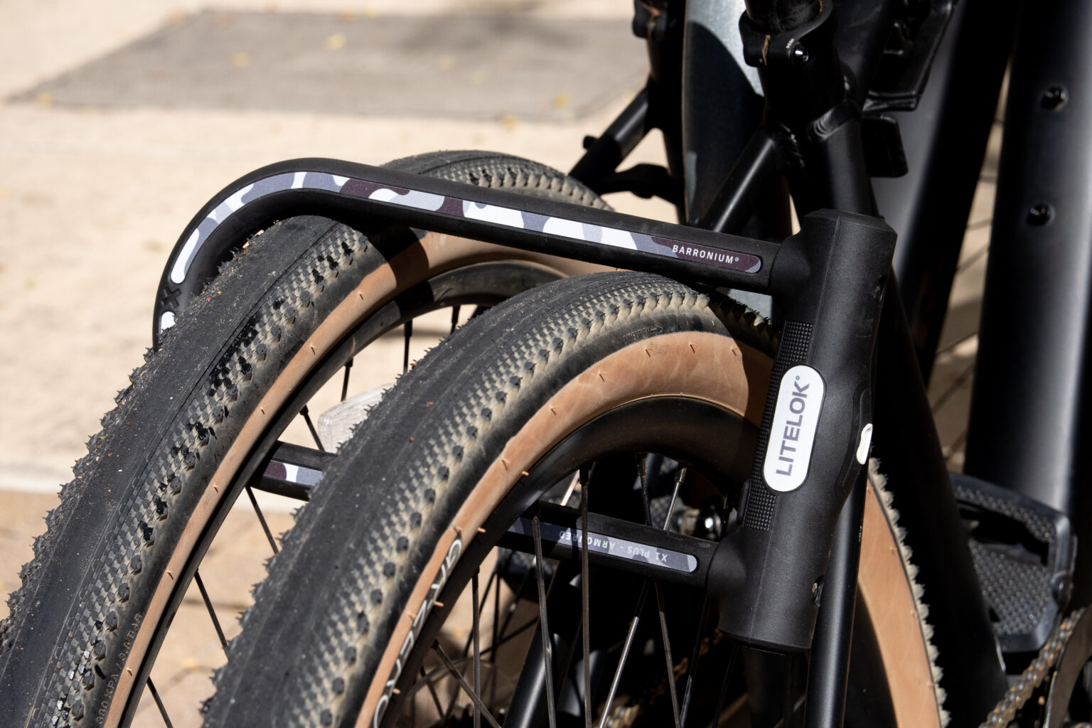 The X1 Plus' bigger size allows for multiple bikes to be locked up easier