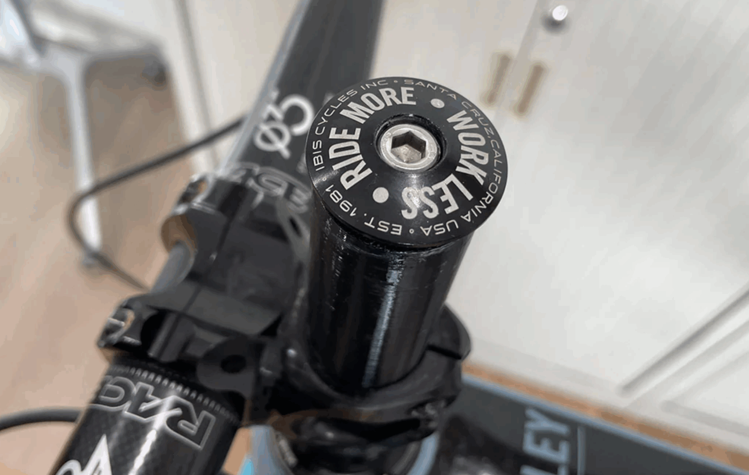 top cap and bolt threaded in