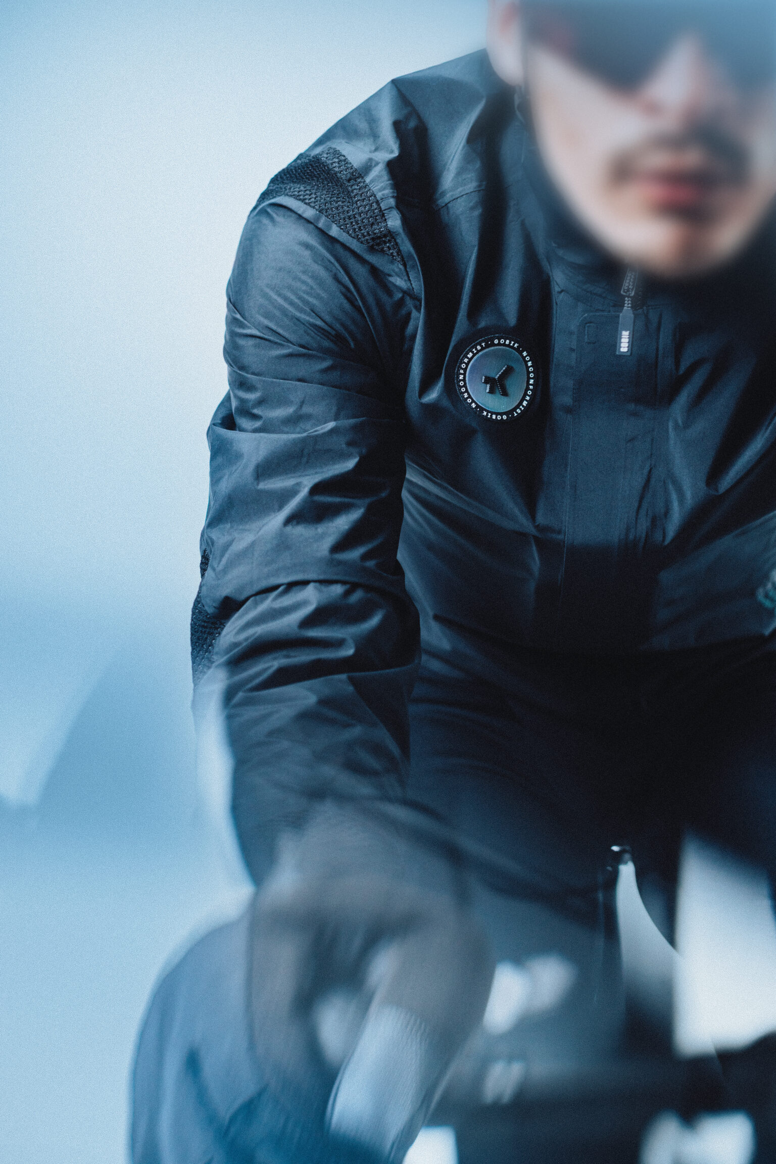 A shot of the Superarmour jacket from the front