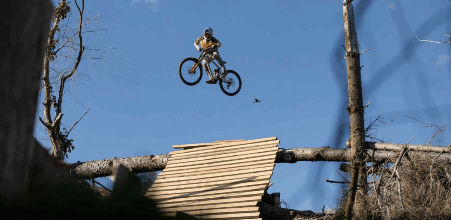 Gee Atherton sending his new line in Windfell
