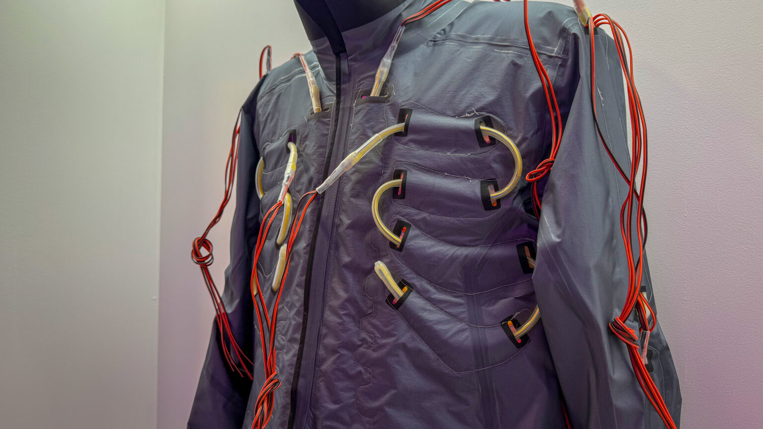 MOTM light up skeleton Arcteryx suit details