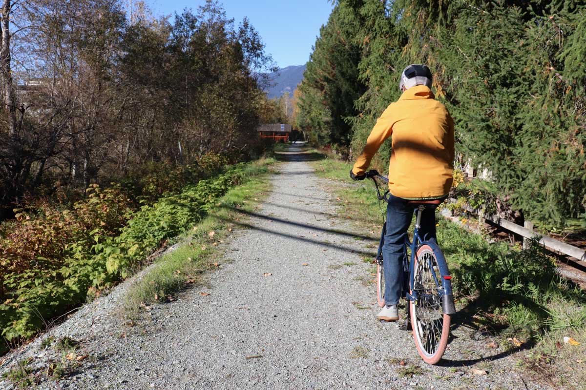 Priority Bicycles Glide, SF, gravel path