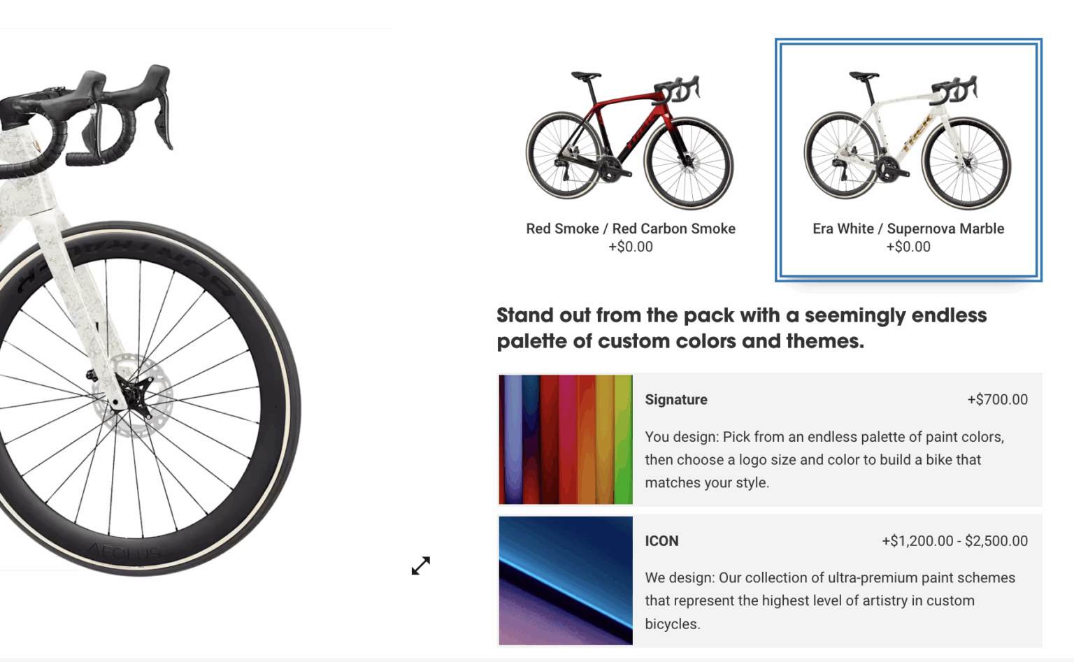 Project One customization if a full build is selected