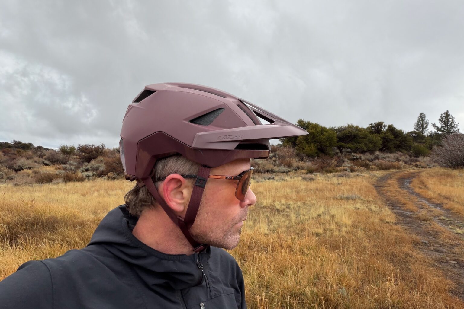 wearing the Impala KinetiCore with the visor in the low position