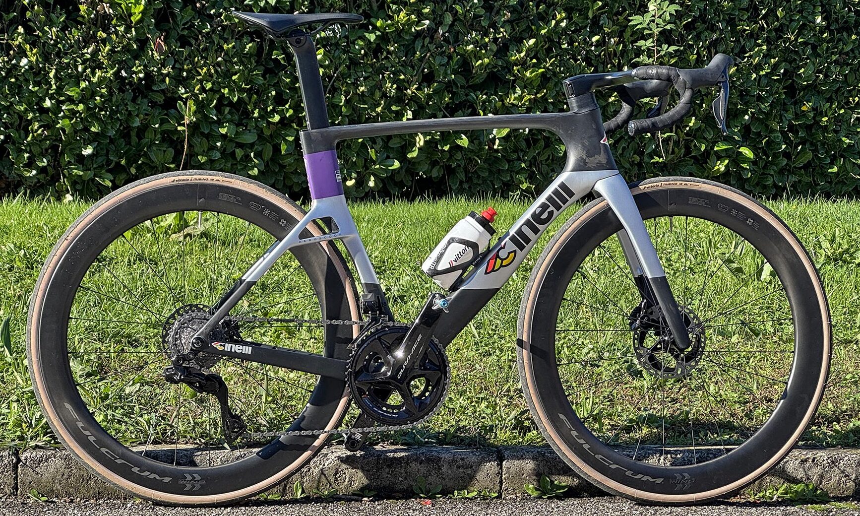 2026 Cinelli Aeroscoop aero carbon road bike, outside Cinelli+Columbus HQ
