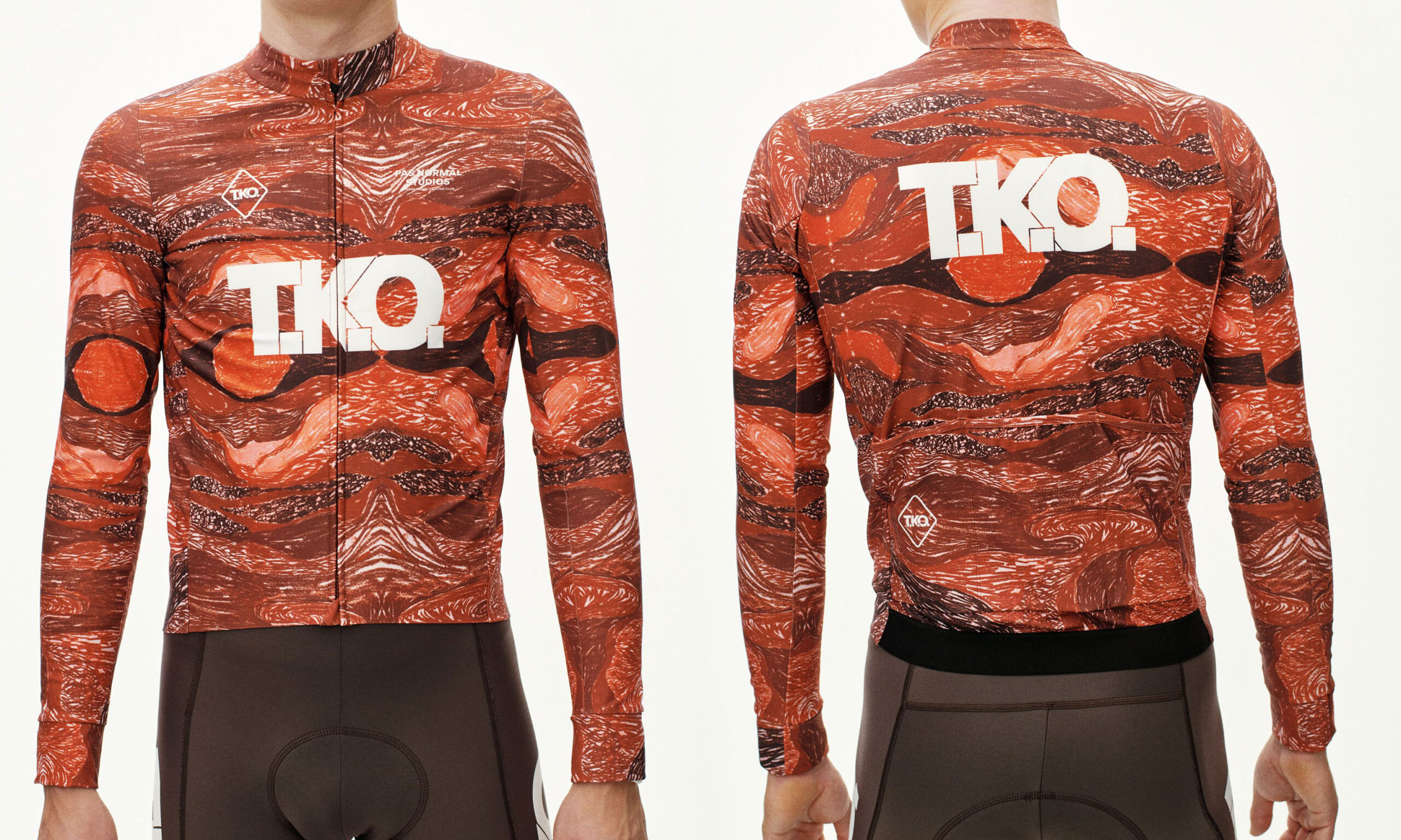 2025 Pas Normal Studios TKO limited edition fashion-forward cycling kit, Woven Long Sleeve Jersey