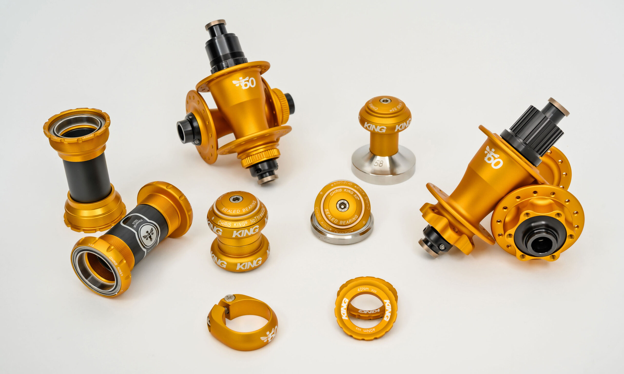 2026 Chris King 50th anniversary celebrated in limited Matte Gold honey sweetness, full offering