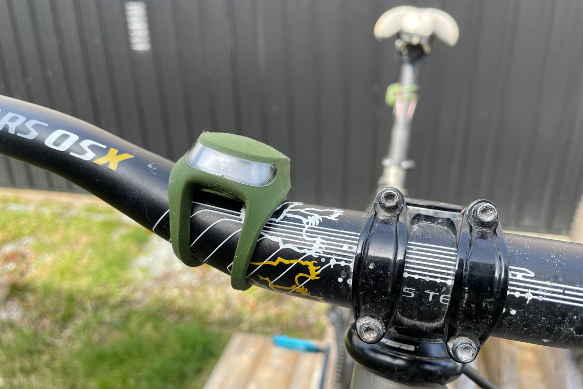 Knog Frog light, front on handlebar