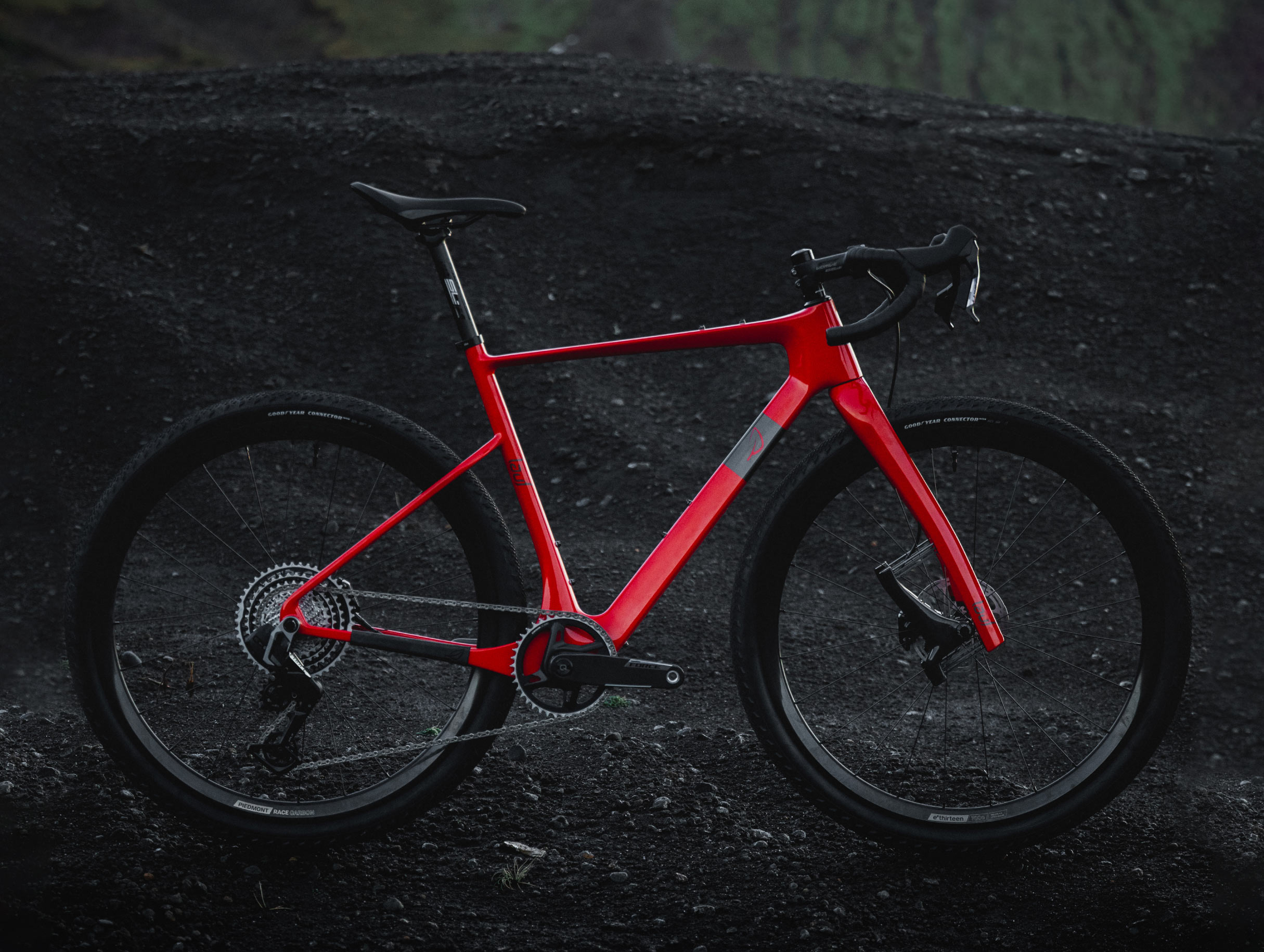 new kvika red color for lauf seigla gravel bike.