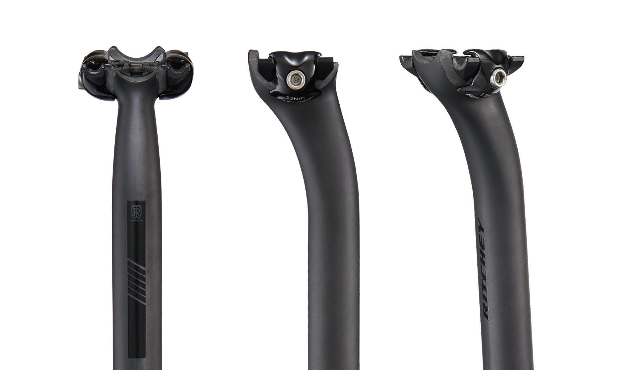 2025 Ritchey SuperLogic 1-Bolt FlexLogic lightweight carbon seatpost, 3 views