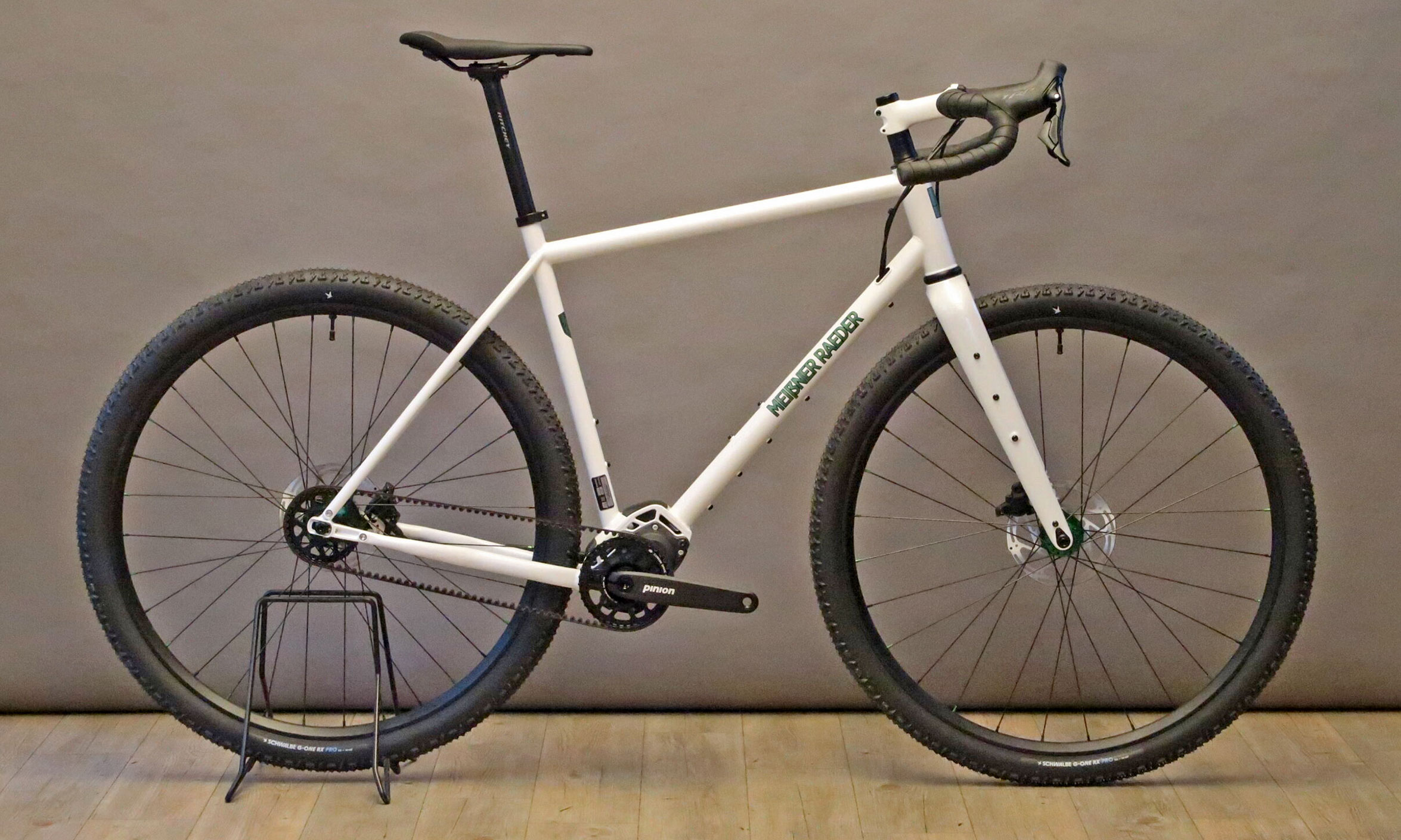 2025 Sour Purple Pie steel Pinion gearbox adventure gravel bike, Meisener Raeder custom build