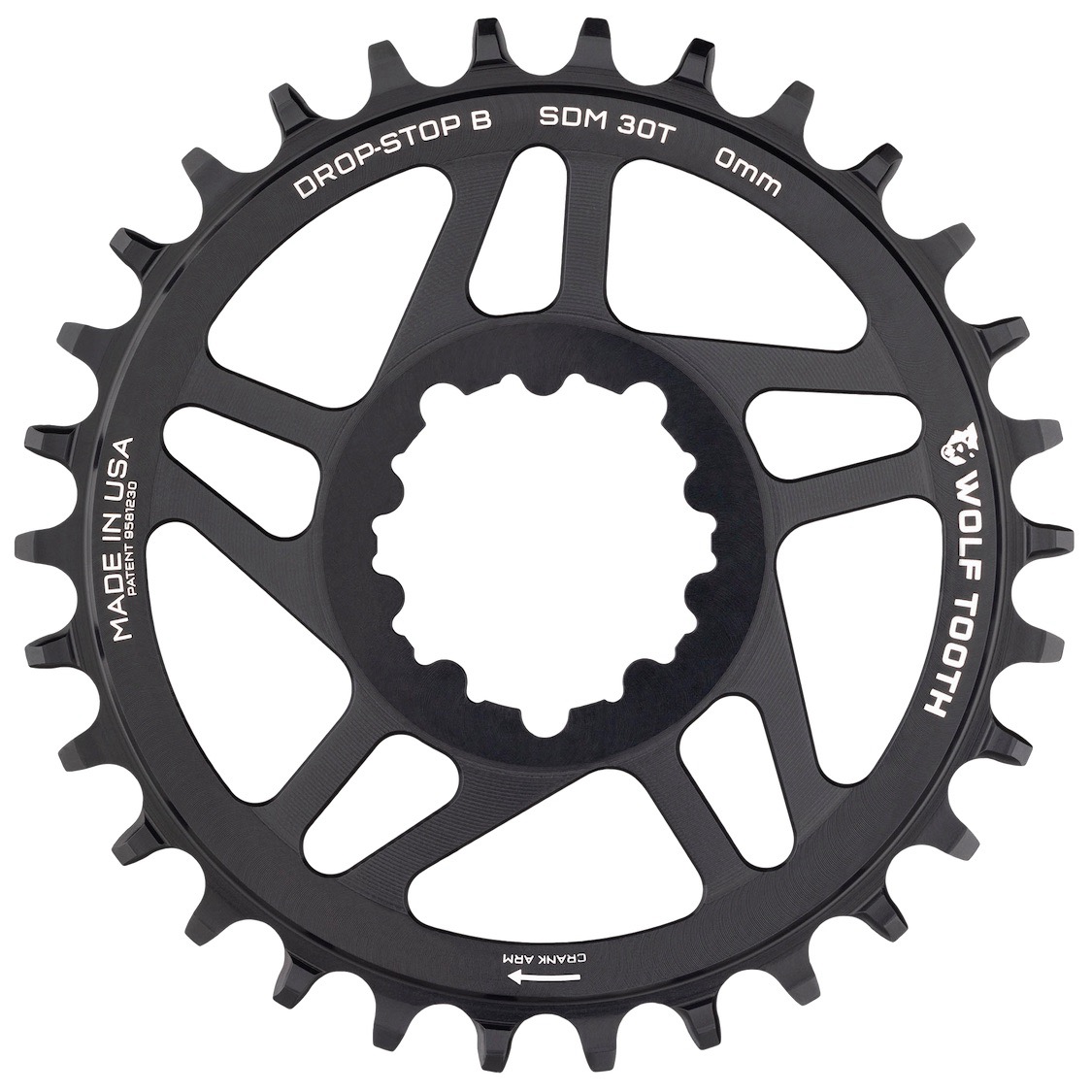 Wolf Tooth Zero Offset Chainrings SRAM 3-bolt