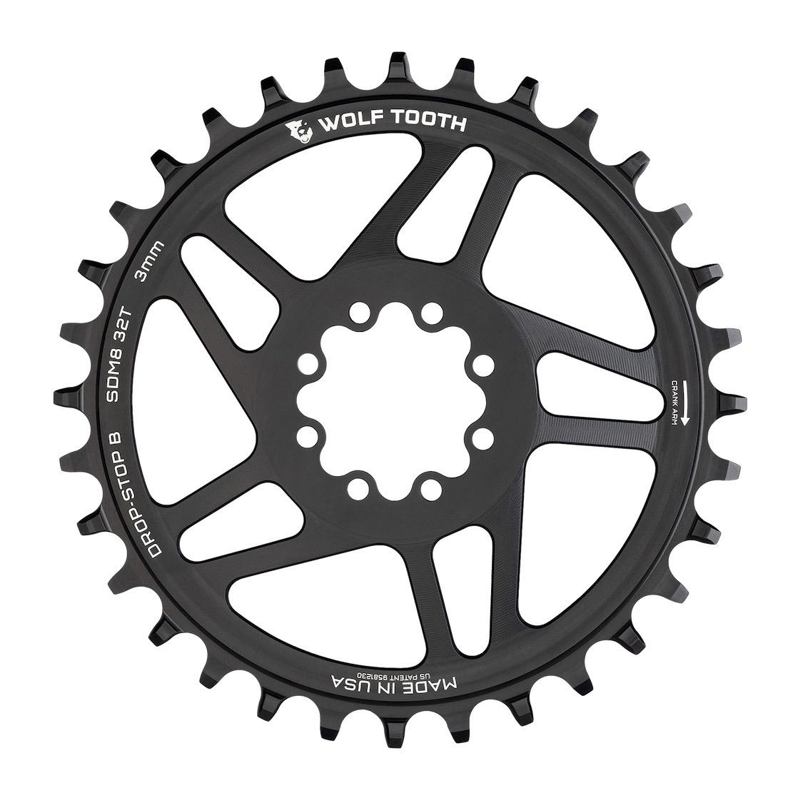 Wolf Tooth Zero Offset Chainrings SRAM 8 bolt