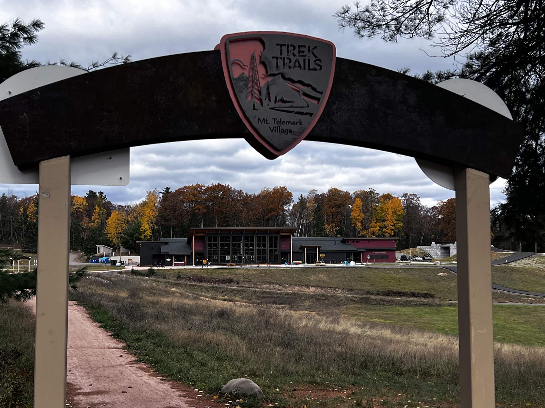 mountain biker riding mt telemark village mountain bike trails in cable wisconsin.