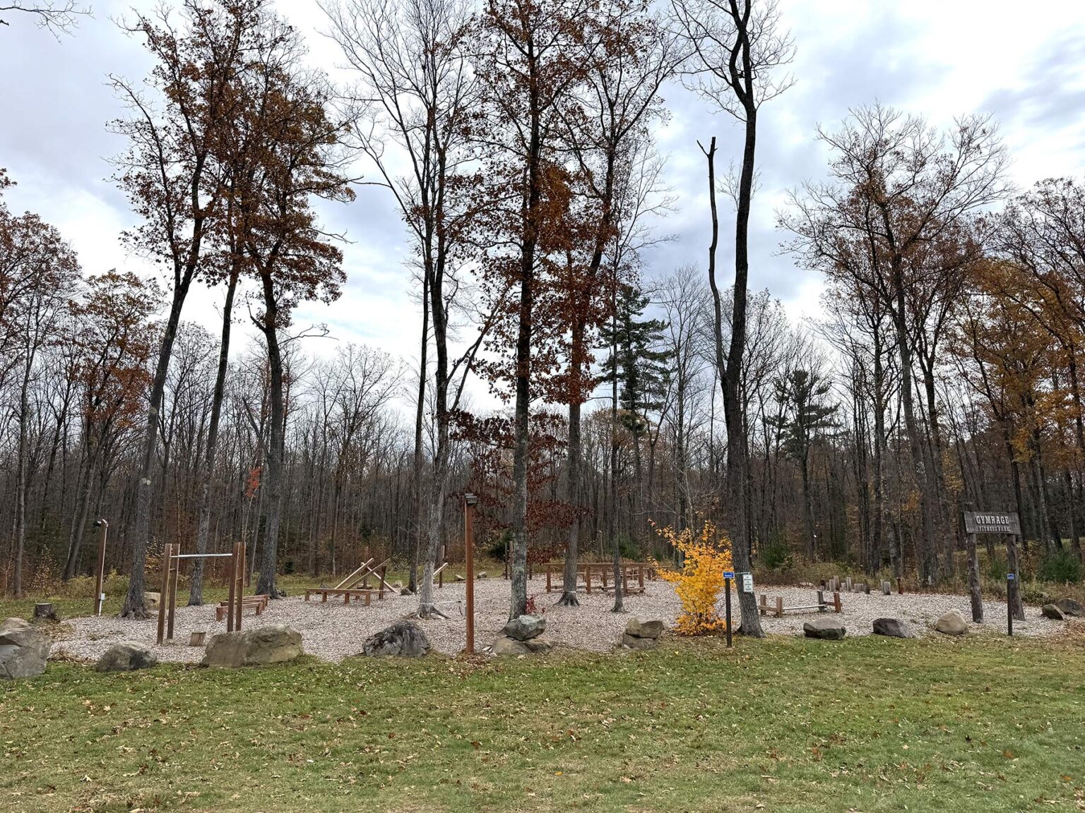 trail building along camba mountain bike trails.