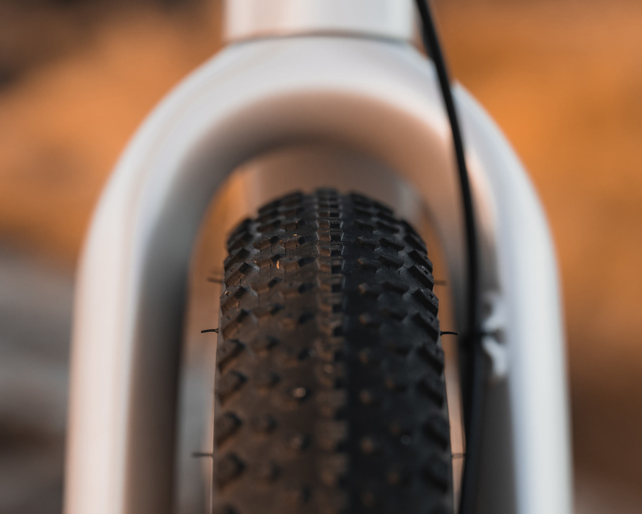 closeup details of lauf siegla ultimate r gravel bike limited edition.