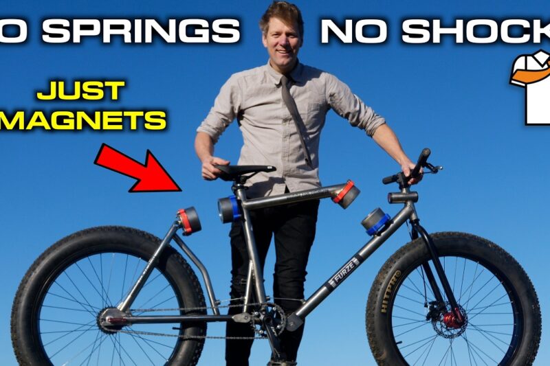 Colin Furze Replaces Suspension with HUGE Magnets on Custom Stainless Steel Fat Bike