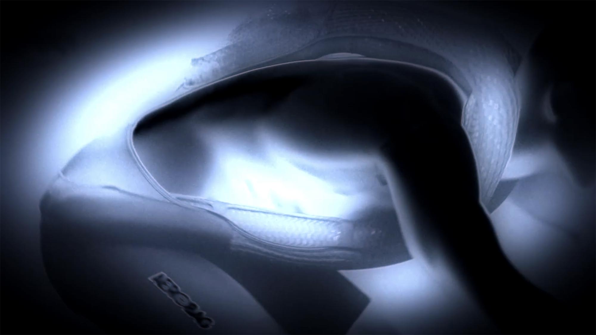 Aerobag ultralight compact airbag for performance professional cyclists integrated into your favorite bibshorts, X-ray view