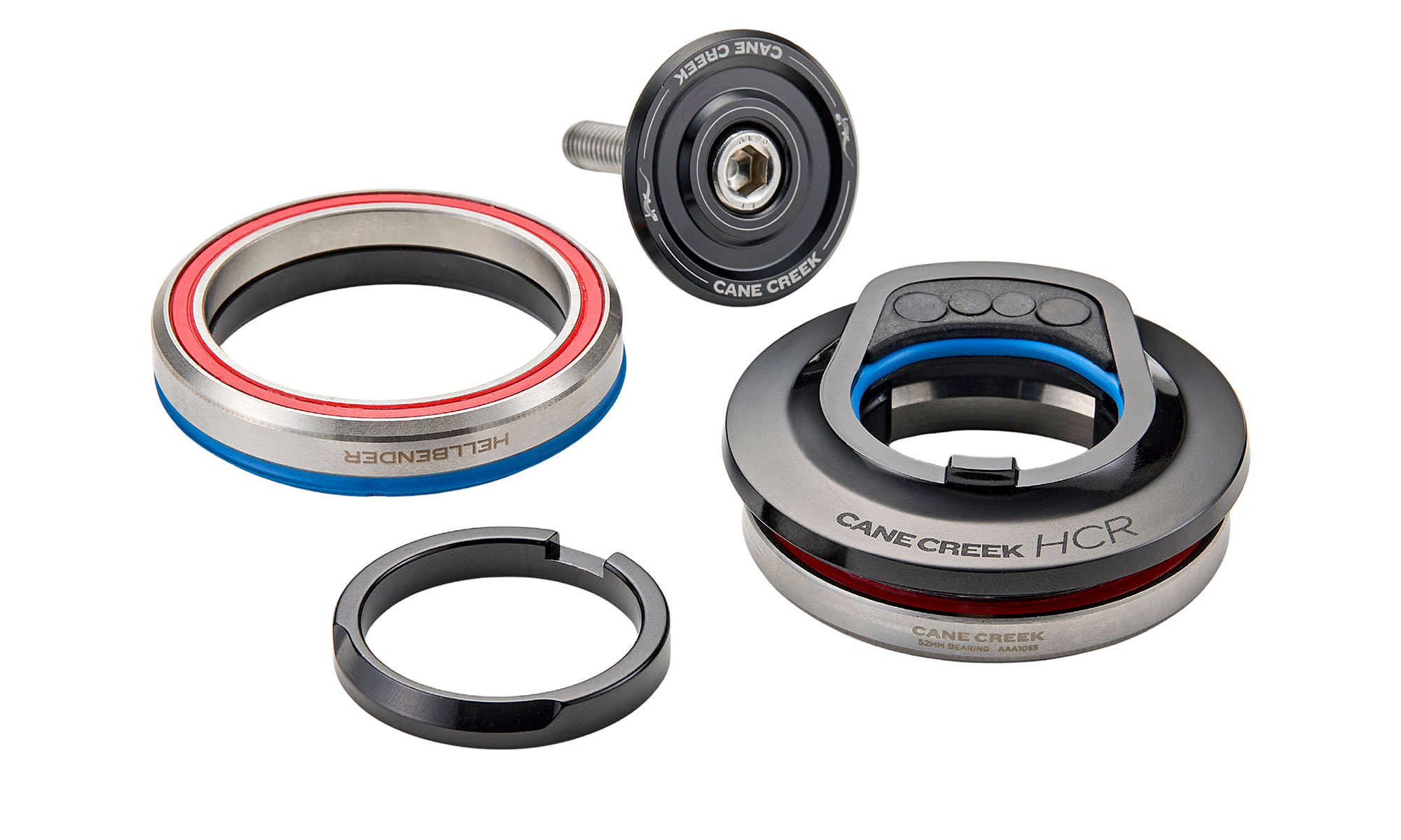 Cane Creek HCR tidy serviceable hidden cable routing headset stem and spacer system, IS52 headset