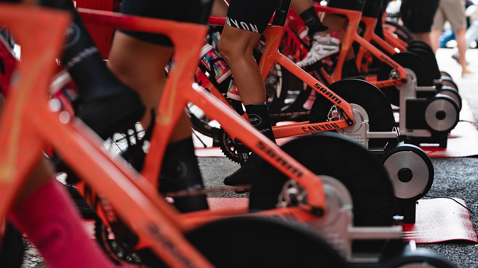 more pro teams train & warm-up on Elite trainers than any other brand. Canyon//SRAM with Elite Avanti