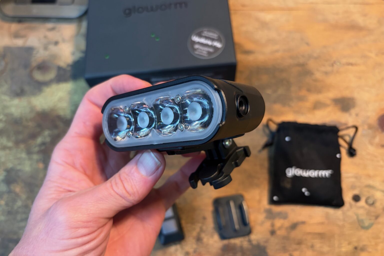 close view of the Gloworm CX Core light.