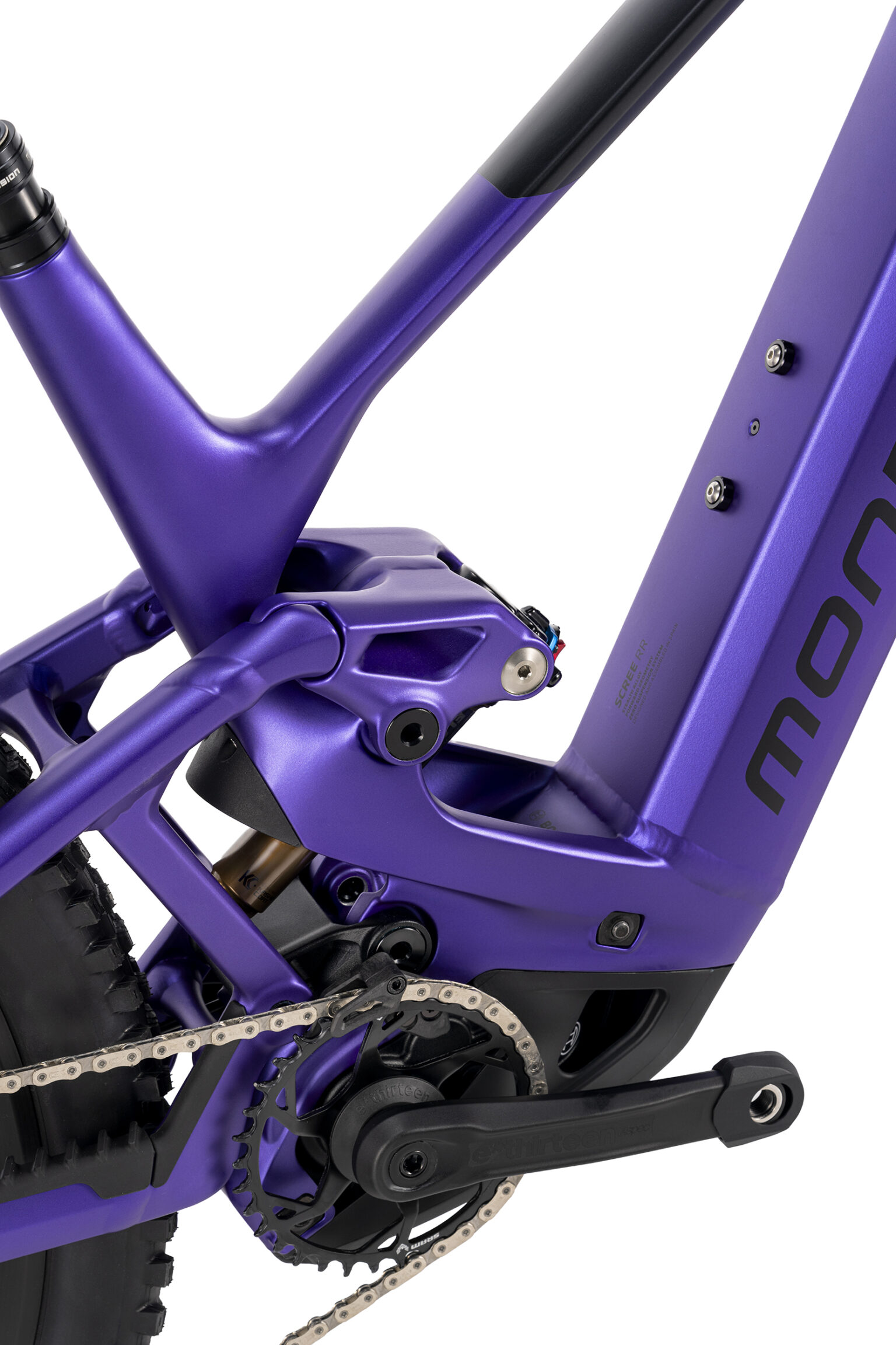 Mondraker's Zero Suspension system on Scree