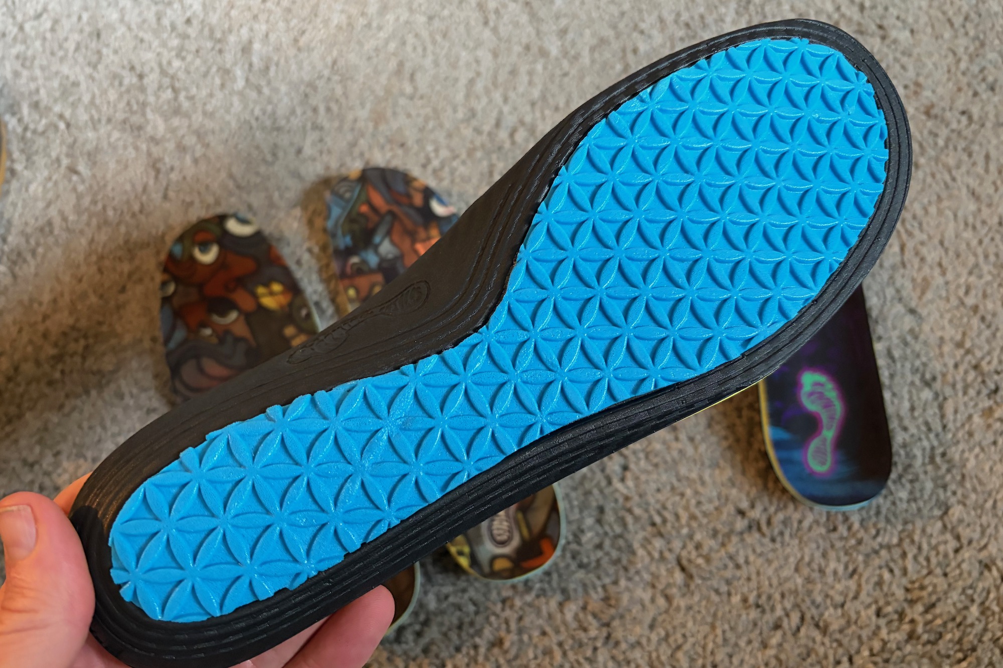 the GEOSorb layer on the bottom of the Remind insoles