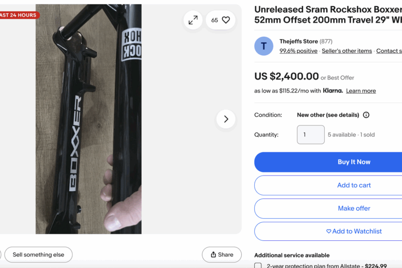 5 Unreleased RockShox Forks are Currently on eBay, Seller Says They Acquired them “Through Legal Means”