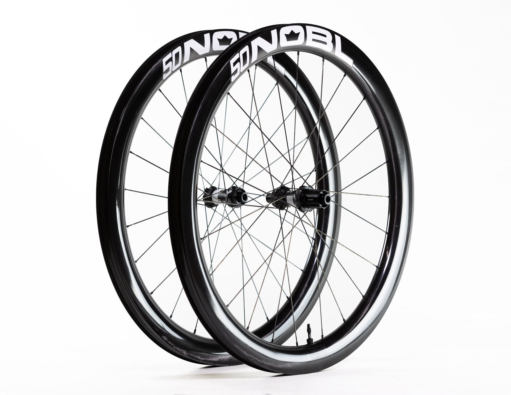 nobl far series gravel wheels with wide rims.