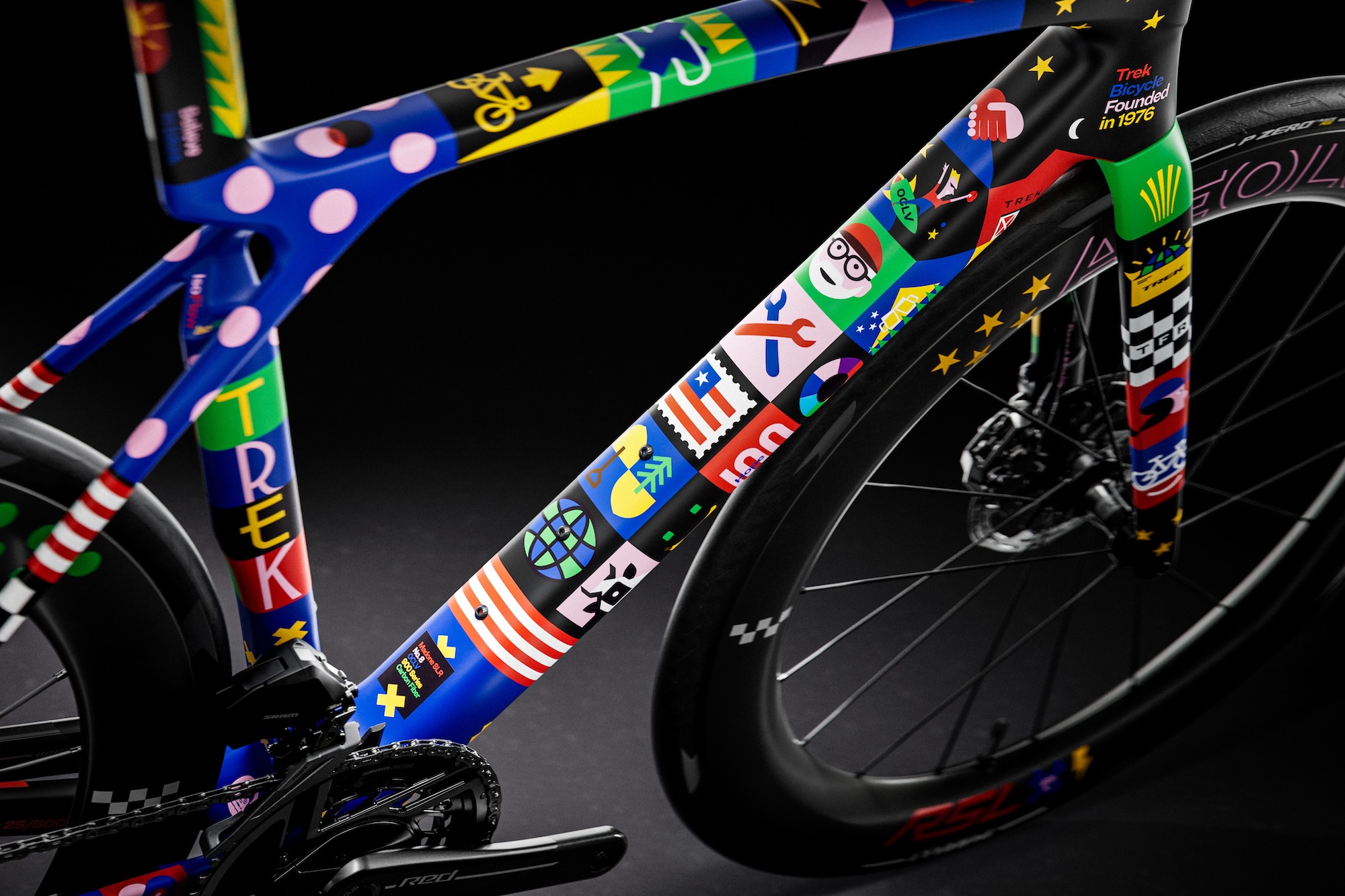 studio image of the Trek The First 50 paint scheme