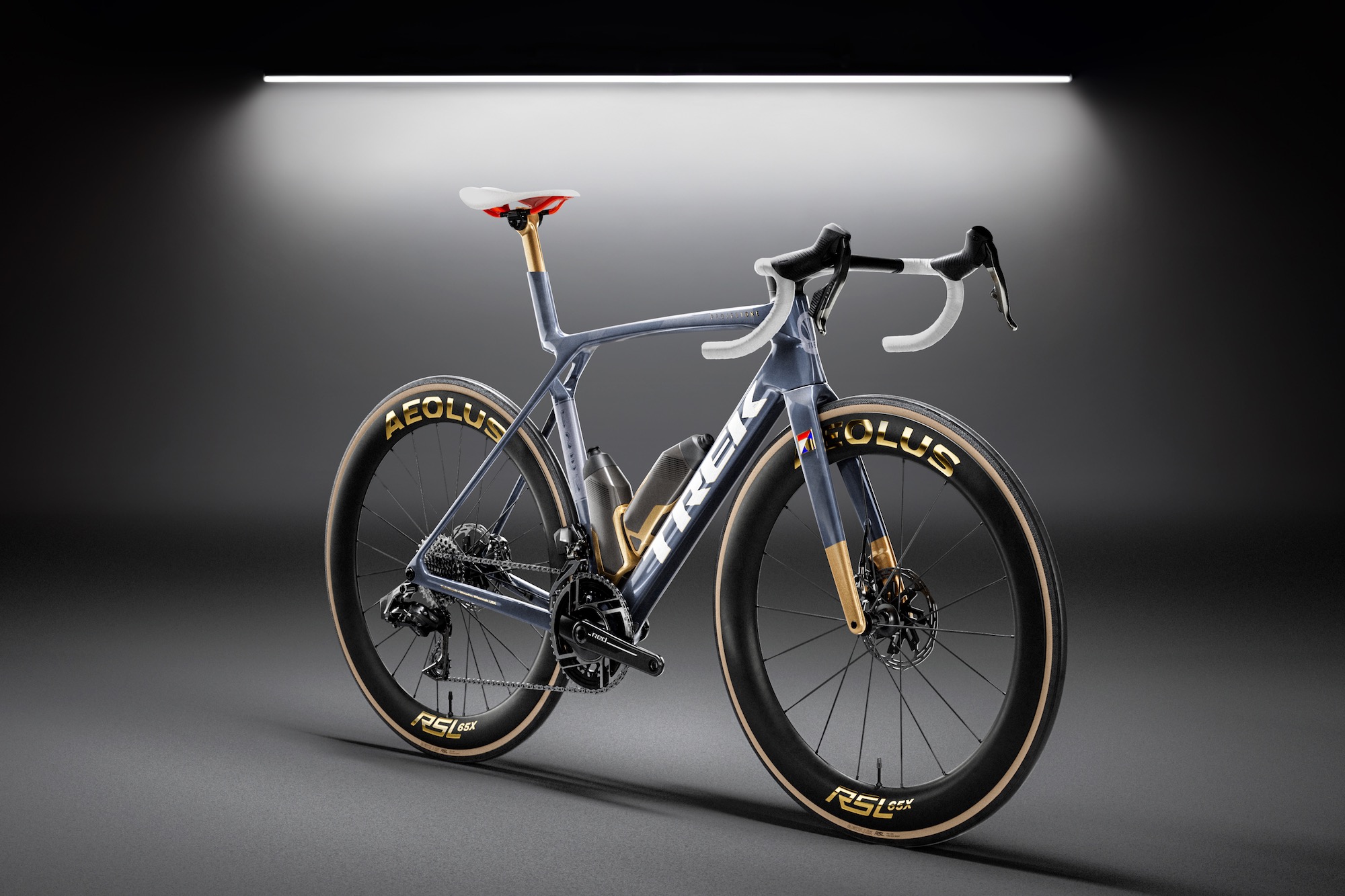 studio image of the No. 76 ICON limited edition Madone SLR 9 AXS