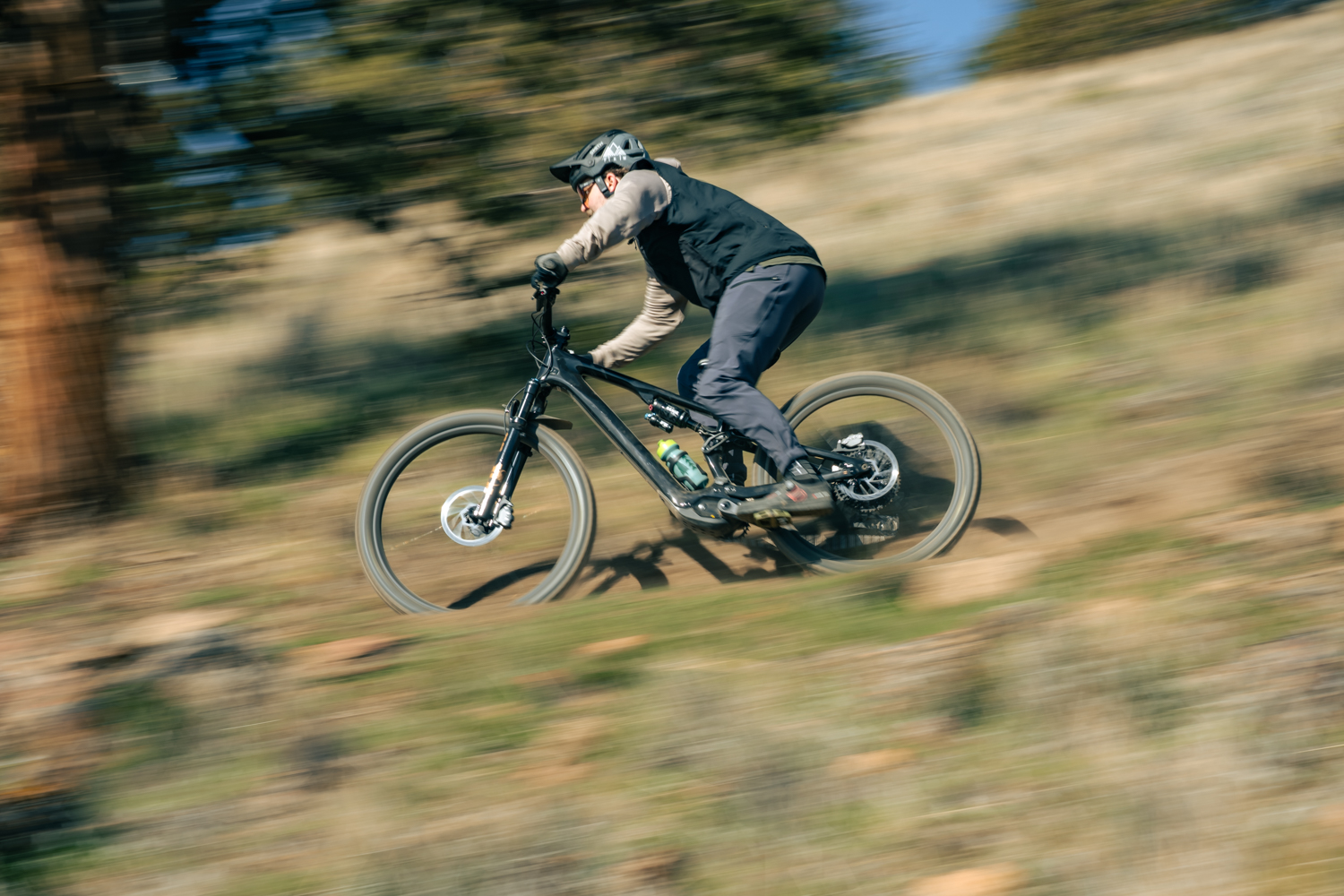 Travis riding e-bikes