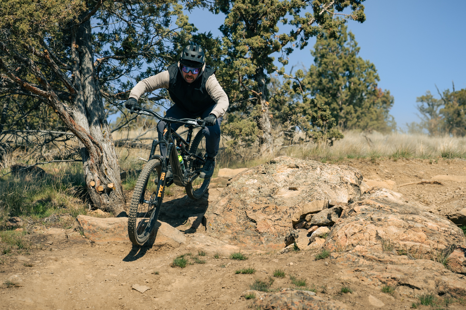 Travis riding e-bikes