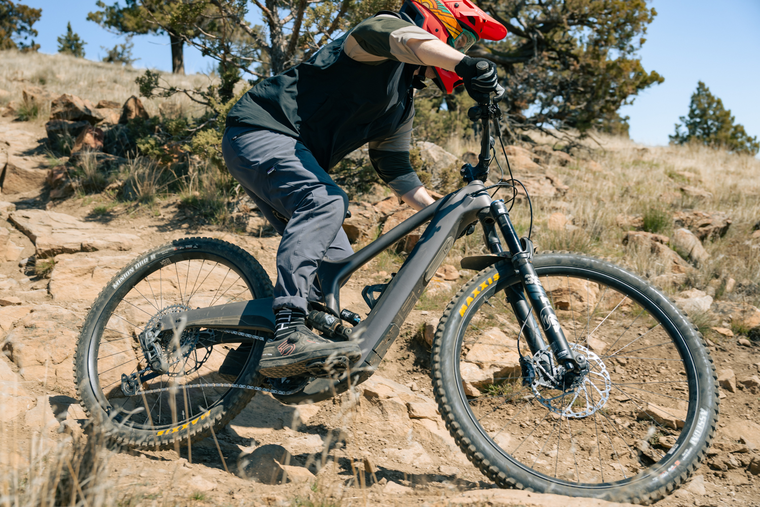 Travis riding e-bikes