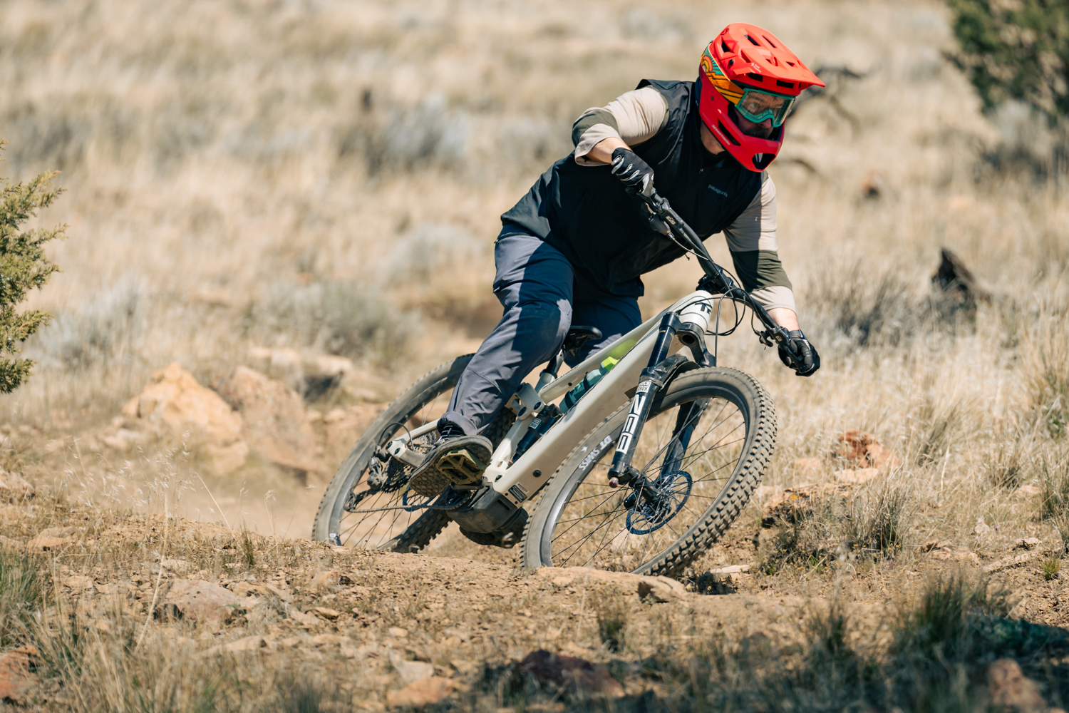 Travis riding e-bikes