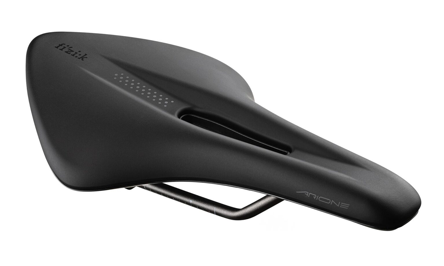Fizik Arione road bike saddle, a classic long & flat design reimagined for modern riding: R3