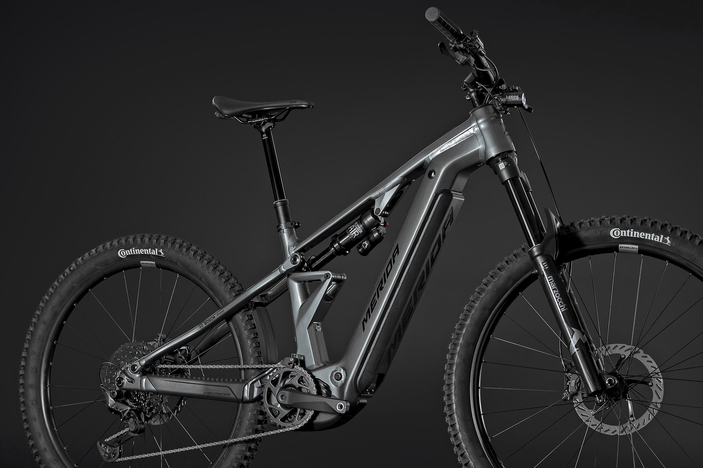 Merida Etmo a more affordable alloy eMTB full-powered by Bosch CX, angled bike