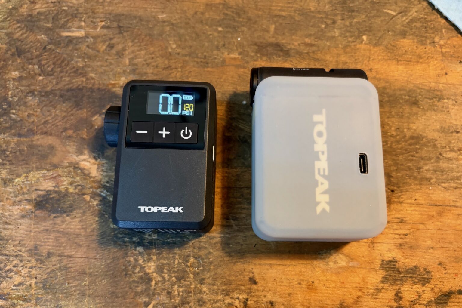 E-Booster Mini next to the original for size comparison