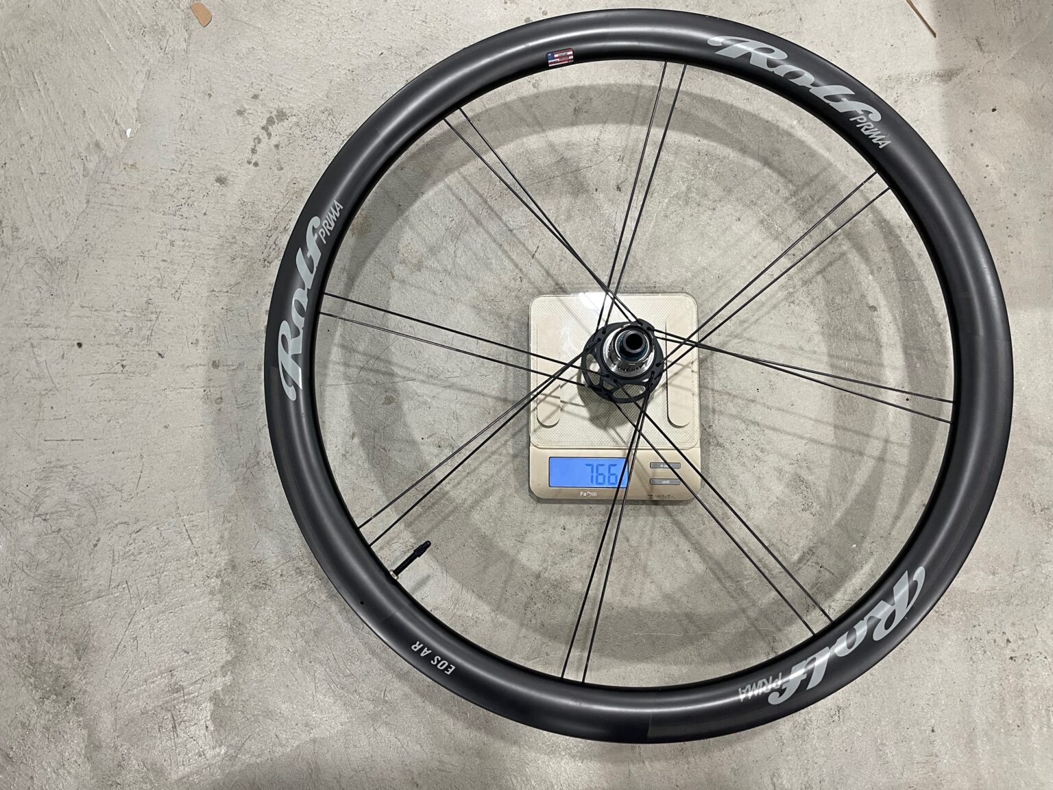 Rolf Prima EOS AR Wheelset review rear weight
