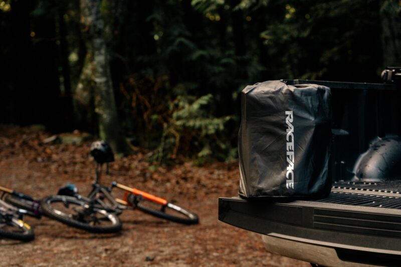 The Most Compact Tailgate Pad? New Race Face Stash Tailgate Pad Rolls Up for Storage