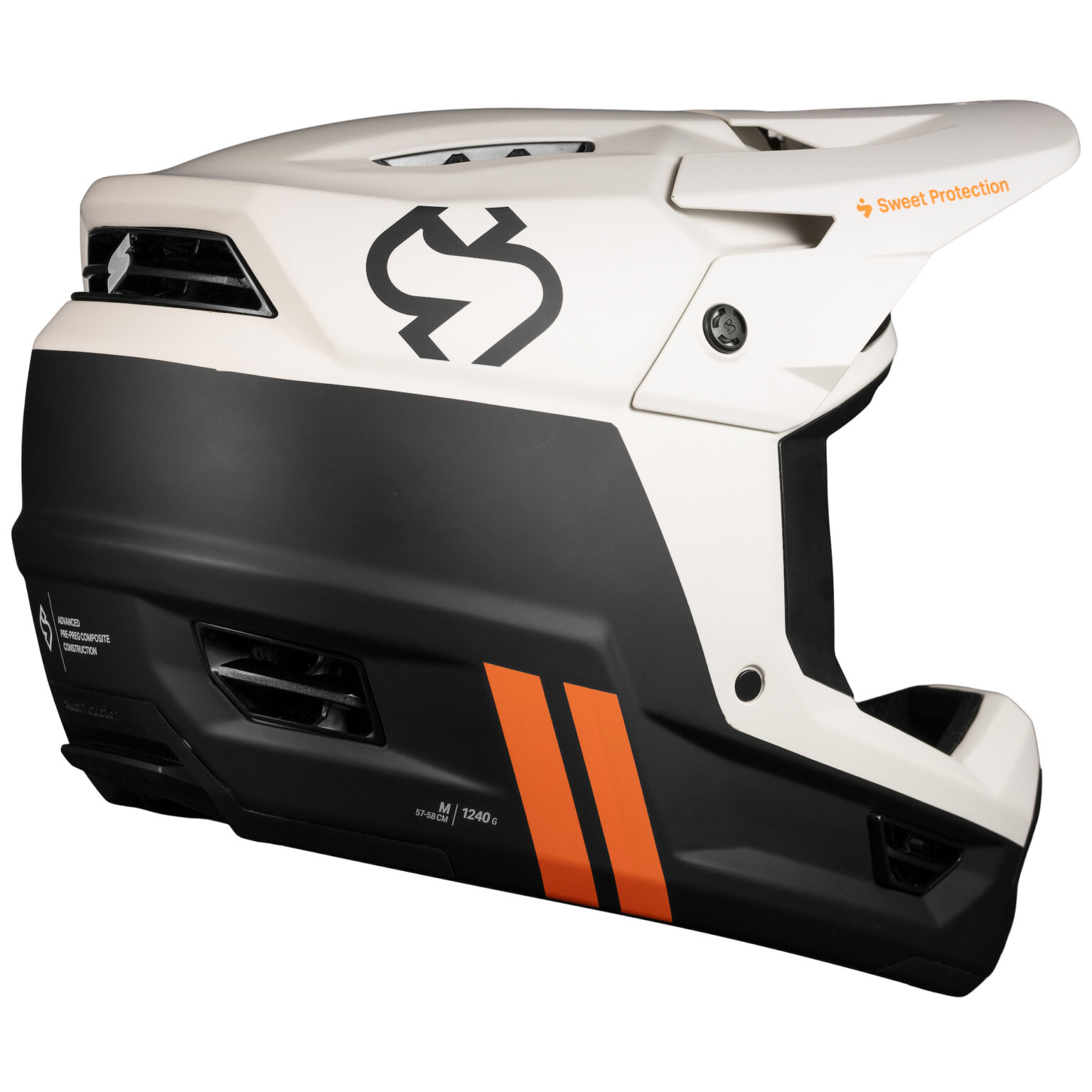 studio image of the Fixer Composite 2Vi MIPS helmet in bronco white
