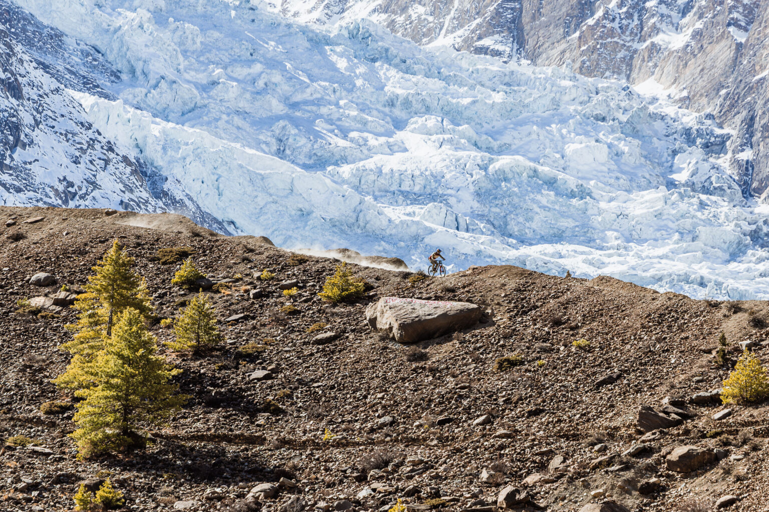 Shooting for Gee Atherton's 'Ridgeline Nepal'.