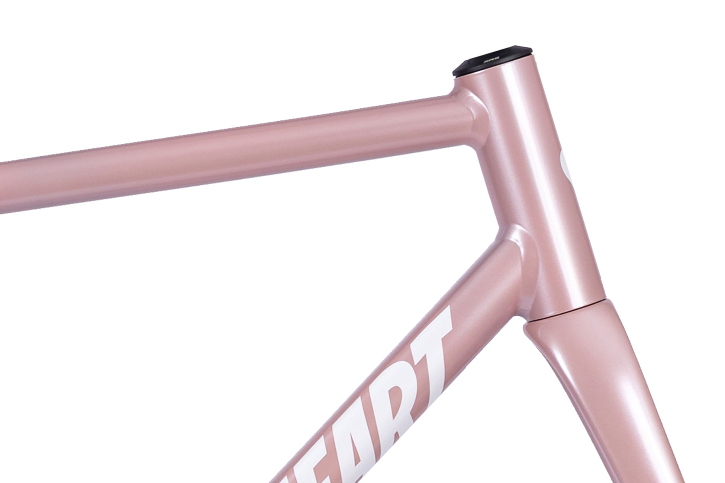 Blackheart Road Plus frameset berry pink head tube
